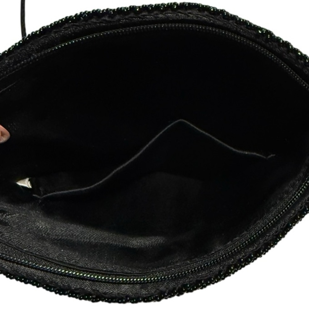 Vintage Elegant Black Beaded Women's Bag - Picture 3 of 7